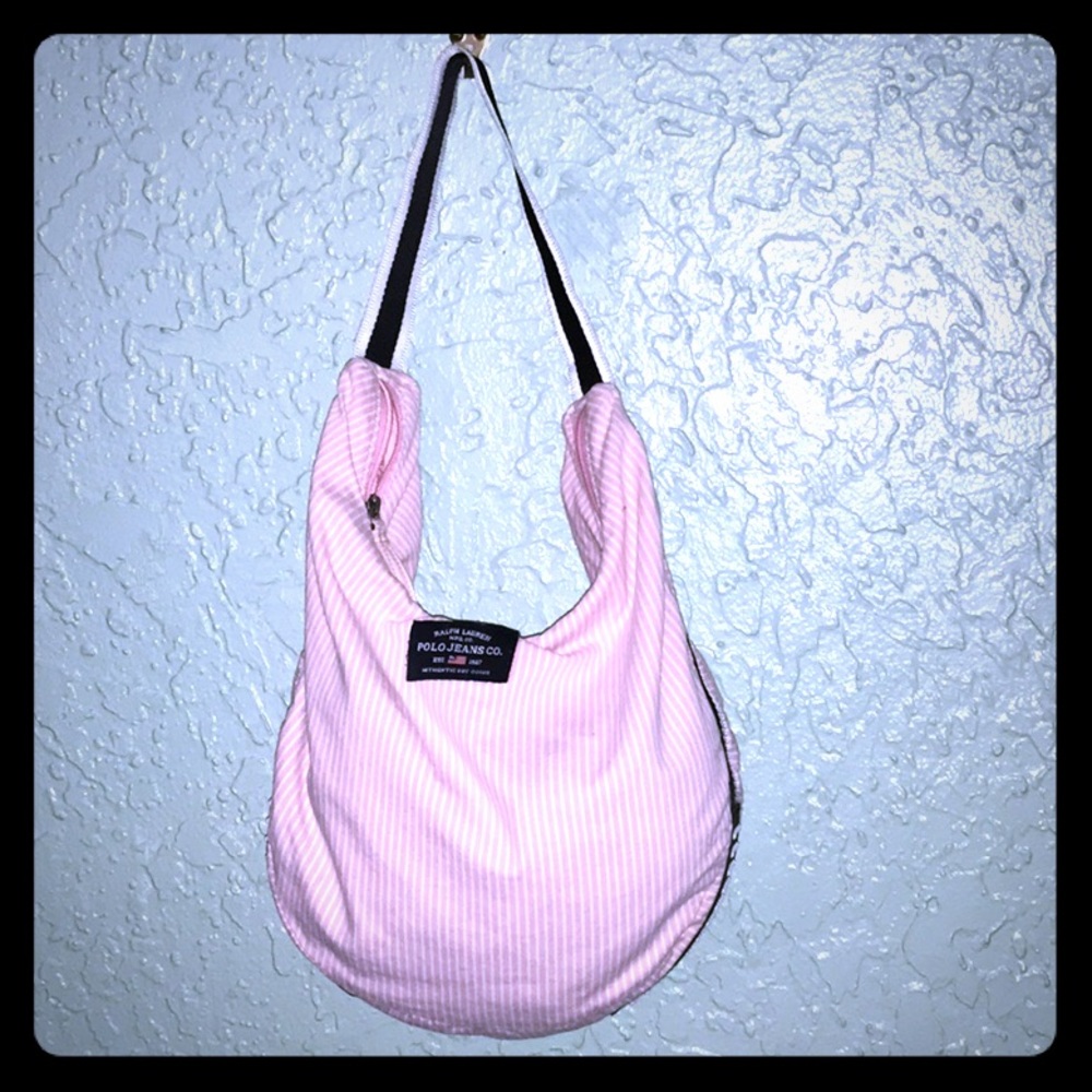 Vintage Polo Jeans Co. Pink Preppy Handbag